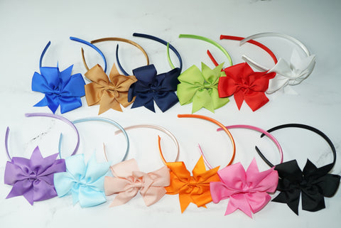 Big bow headbands (12 pack)