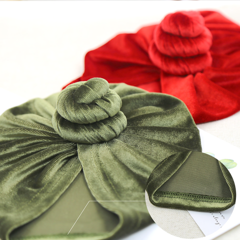 (New) Velvet Top Knot Turban Collection