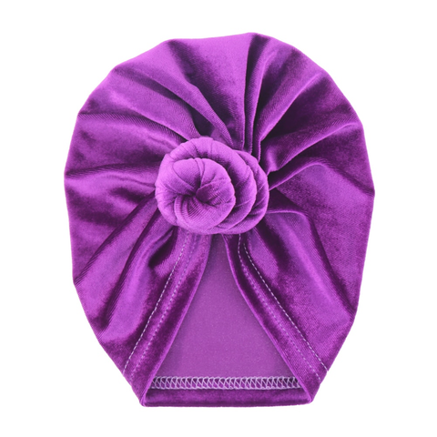 (New) Velvet Top Knot Turban Collection